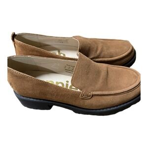 Hush Puppies Tan Suede Mules